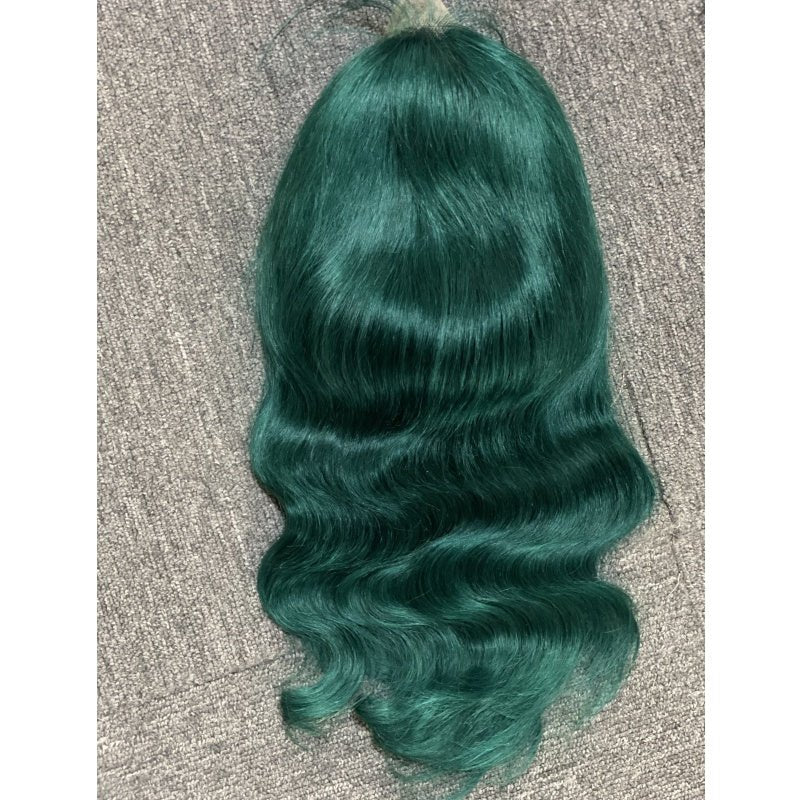 360 full lace wigs for black women hd transparent lace human hair lace front brazilian green color body wave human hair wigs - SN Wigs & More