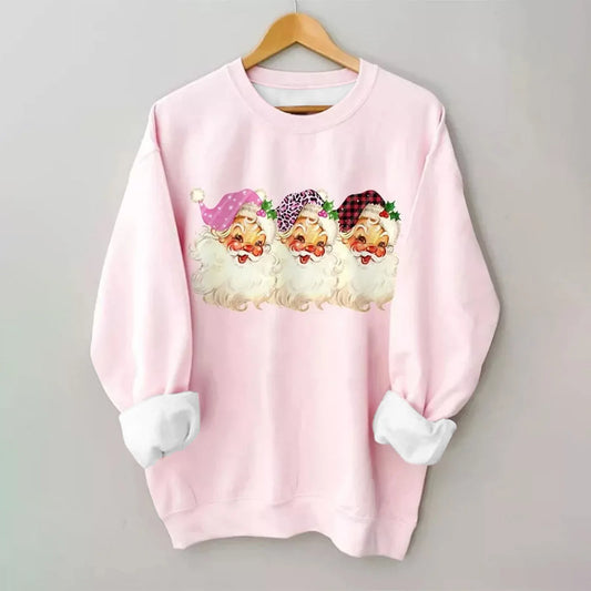 2025 Christmas Women Merry And Bright Print Sweatshirt