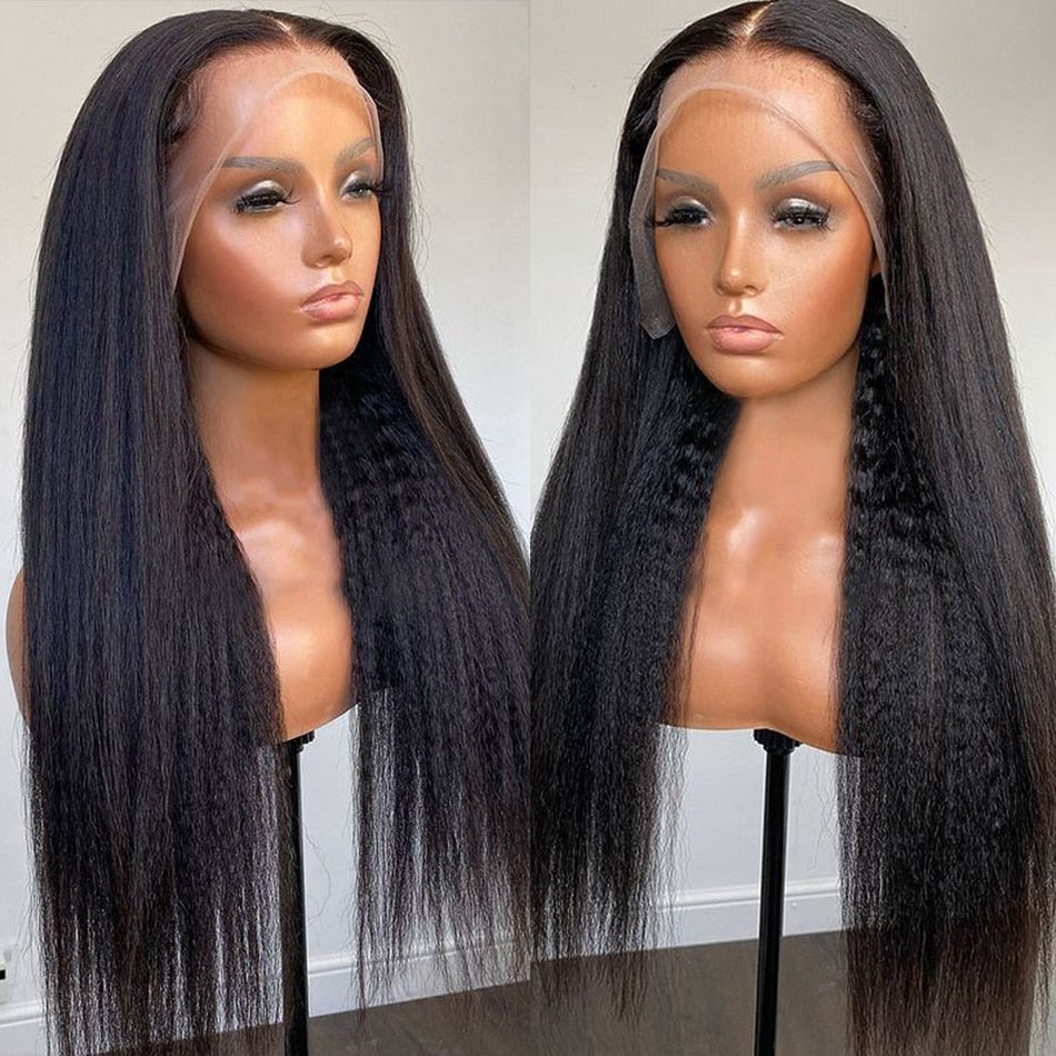 Kinky Straight Transparent 13X4 13X6 Wig - SN Wigs & More