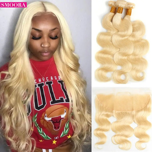 613 Blonde Bundles With Frontal - SN Wigs & More