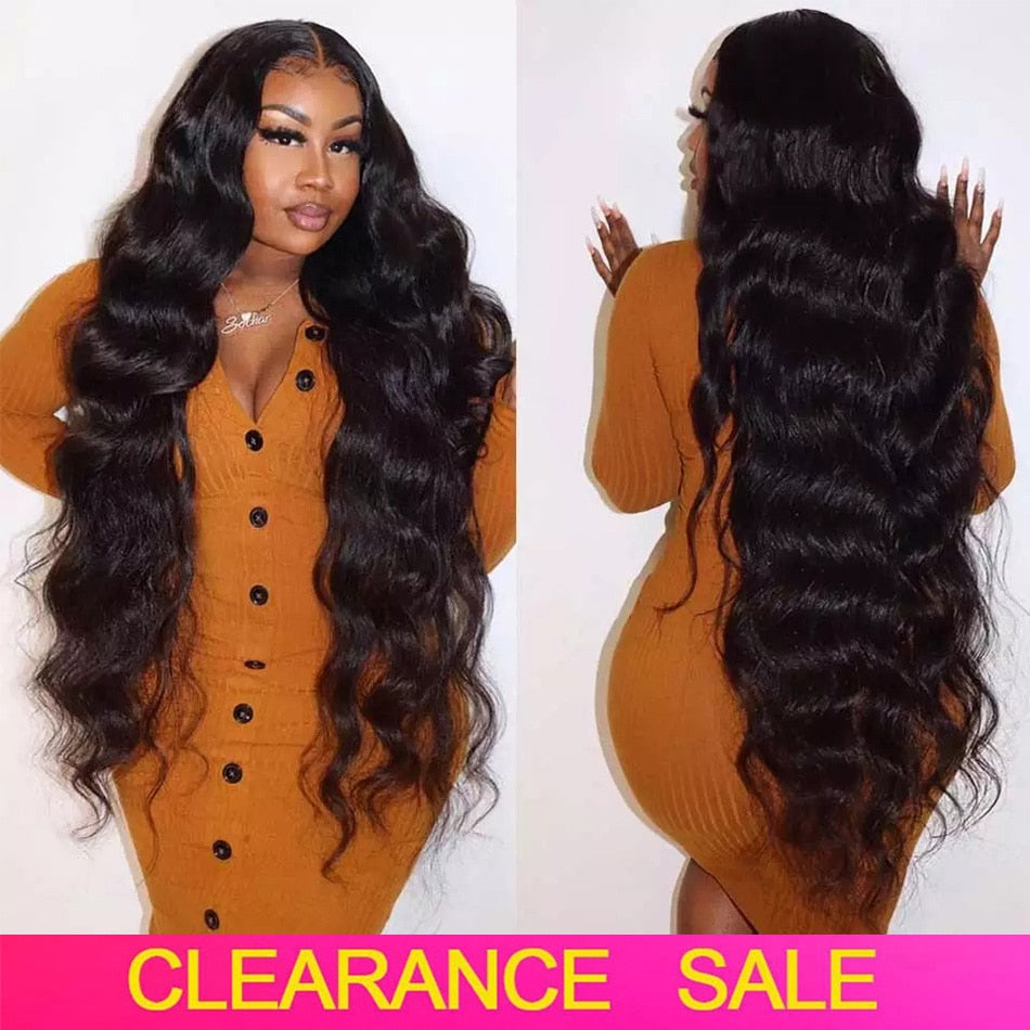 Body Wave Human Hair Bundles With Closure Remy Brazilian Hair 5x5x1 Closure 36 38 40 Inches Long Bundles Human Hair Extension - SN Wigs & More