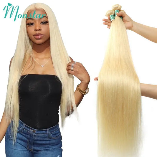 Monstar 1/3/4 613 Blonde Straight Hair - SN Wigs & More