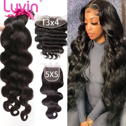 Luvin 28 30 32 Inch Body Wave Bundles - SN Wigs & More