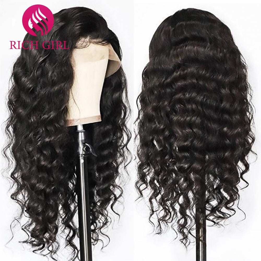 Richgirl Indian Loose Wave 13X6 HD Lace Front Human Hair Wigs For Black Women 4X4 5X5 6X6 Long Loose Deep Wave Lace Frontal Wig - SN Wigs & More