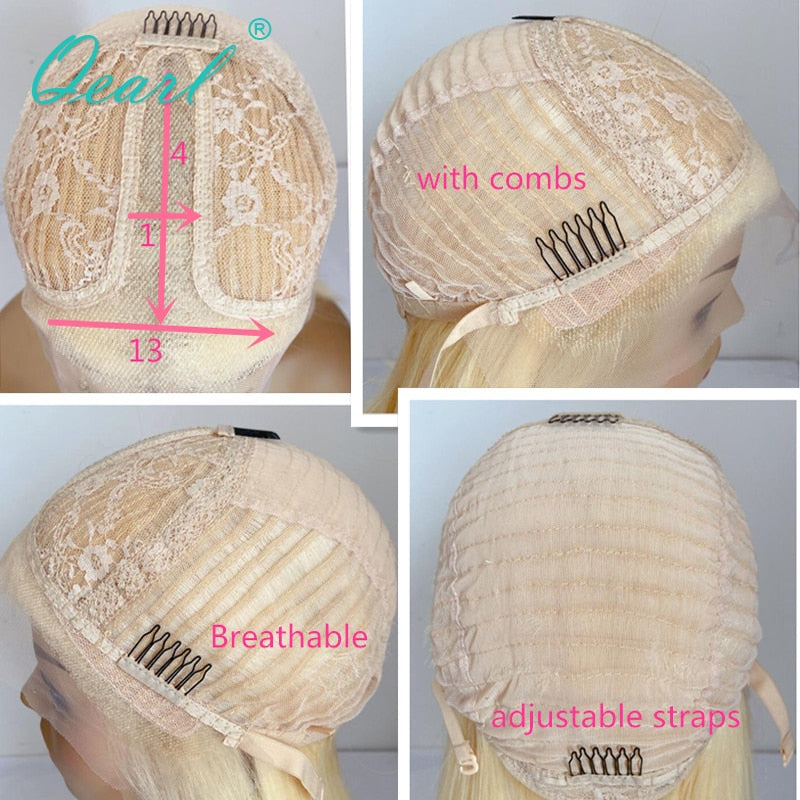 White Ash Blonde Colored Human Hair - SN Wigs & More