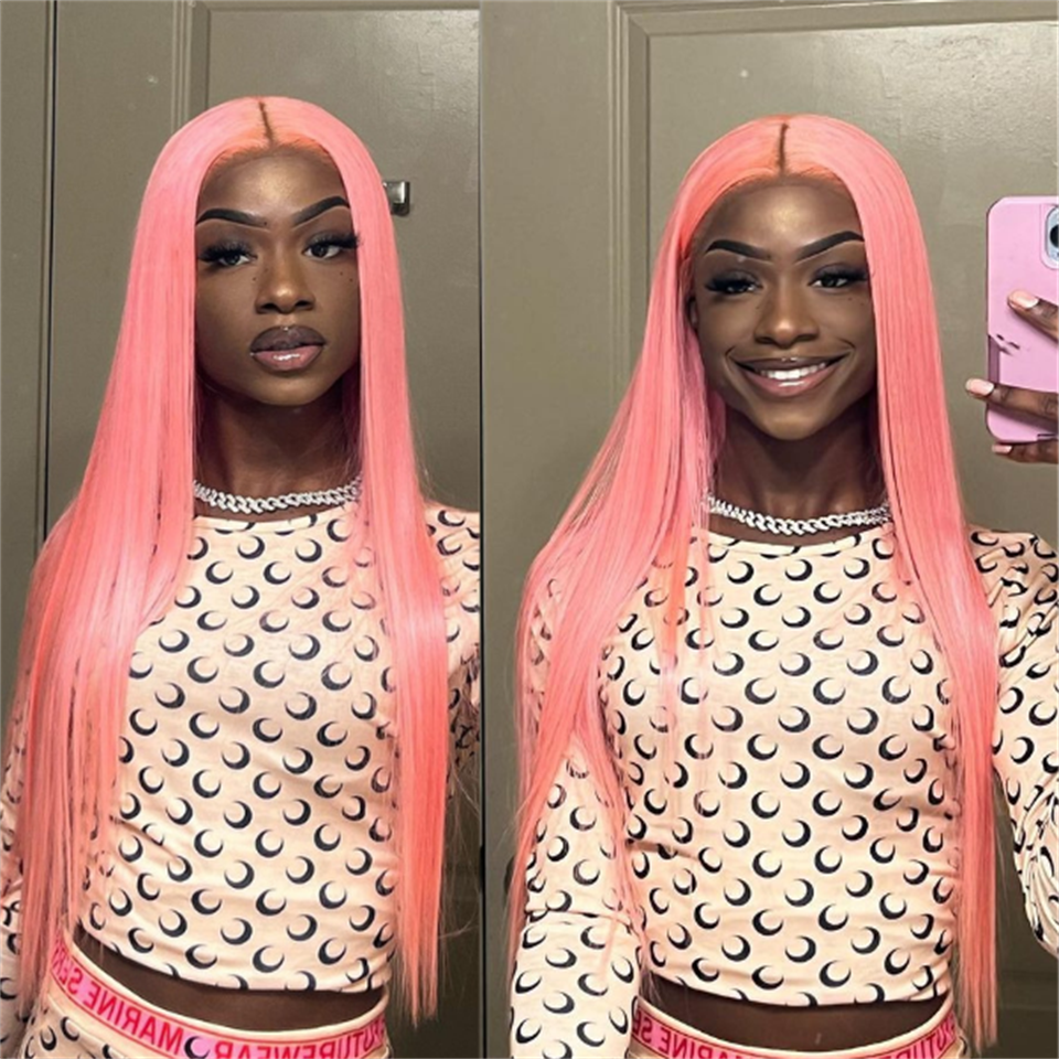 13x4 Pink Straight Lace Front Wigs - SN Wigs & More