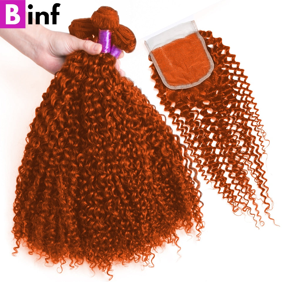 Ginger Bundles With Closure Orange - SN Wigs & More