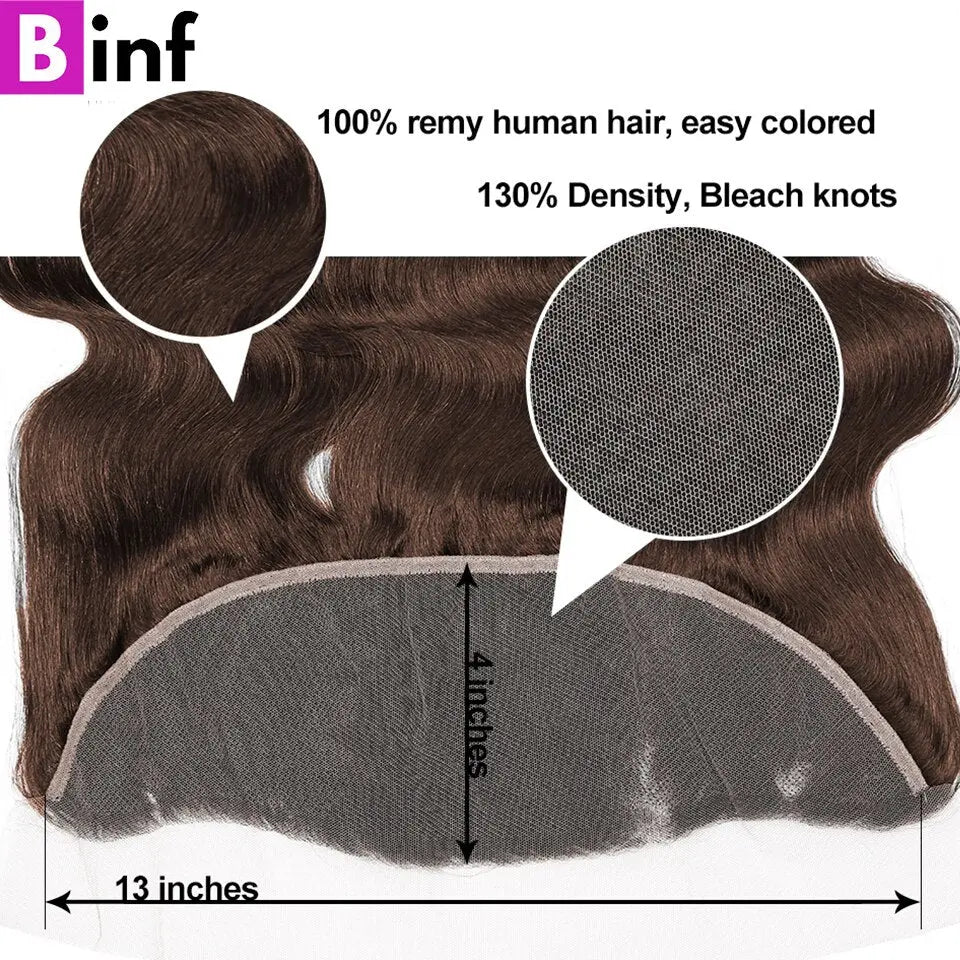 Chocolate Brown Colored Body Wave Bundles - SN Wigs & More