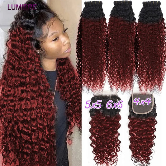 1B/99J Colored Water Wave Bundles - SN Wigs & More