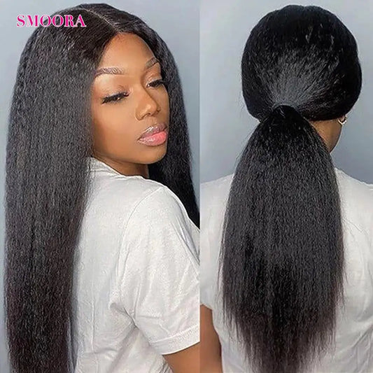 Transparent Kinky Straight Lace Front Wig - SN Wigs & More