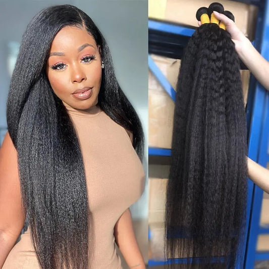 Kinky Straight Peruvian Hair Weave - SN Wigs & More